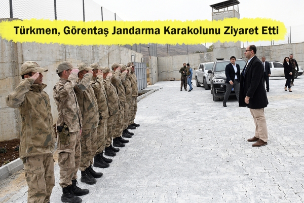 Türkmen, Görentaş Jandarma Karakolunu Ziyaret Etti