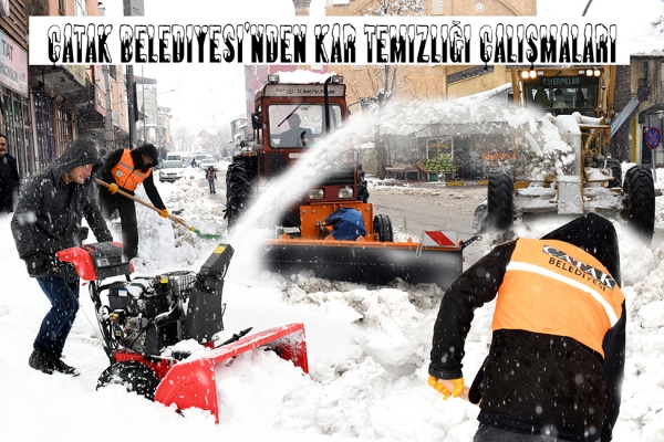 Çatak Belediyesi’nden Kar Temizliği Çalışmaları