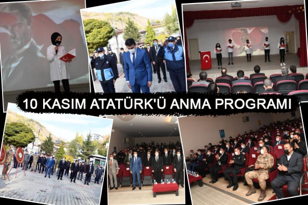 Çatak&#039;ta 10 Kasım Atatürk&#039;ü Anma Programı