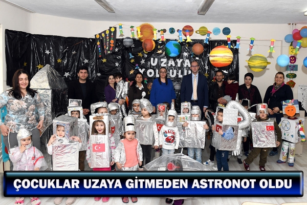 &Ccedil;ocuklar Uzaya Gitmeden Astronot Oldu