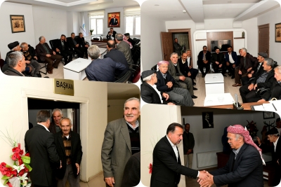 Korulu Mahalle Muhtarından Eş Başkanlar Eraslan ve Baran&rsquo;a Hayırlı olsun Ziyareti