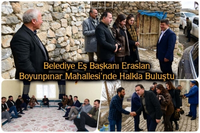 Belediye Eş Başkanı Eraslan, Boyunpınar Mahallesi'nde Halkla Buluştu