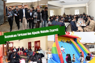 Kaymakam T&uuml;rkmen&rsquo;den Ağa&ccedil;lık Mahalle Ziyareti