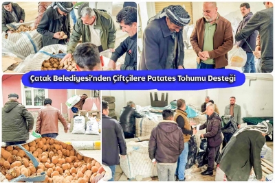 &Ccedil;atak Belediyesi&rsquo;nden &Ccedil;ift&ccedil;ilere Patates Tohumu Desteği