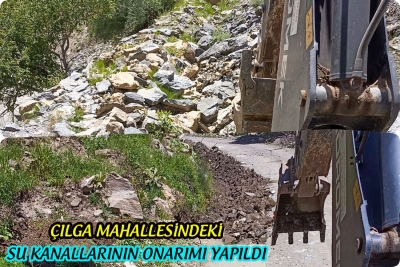 &Ccedil;ılga Mahallesindeki Su Kanallarının Onarımı Yapıldı