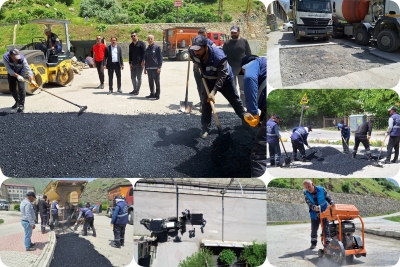 &Ccedil;atak İl&ccedil;e Genelinde Asfalt Yama &Ccedil;alışması Başladı