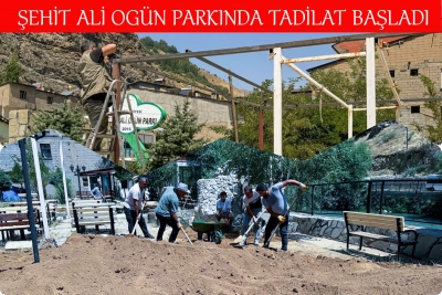 Şehit Ali Og&uuml;n Parkında Tadilat Başladı