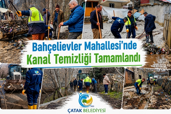 Bah&ccedil;elievler Mahallesi&rsquo;nde Kanal Temizliği Tamamlandı