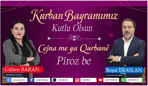 &Ccedil;atak Belediye Eşbaşkanlarımızdan Kurban Bayramı Mesajı