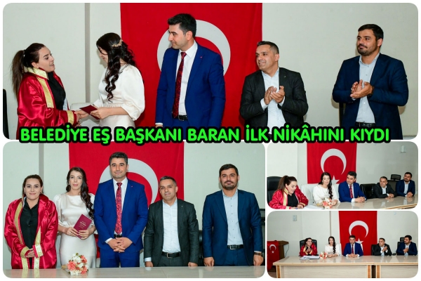 Belediye Eş Başkanı Baran İlk Nik&acirc;hını Kıydı
