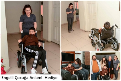 &Ccedil;atak Belediyesi&rsquo;nden Engelli &Ccedil;ocuğa Anlamlı Hediye