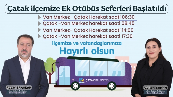 &Ccedil;atak İl&ccedil;esine Ek Ot&uuml;b&uuml;s Seferleri Başlatıldı