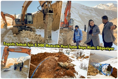 Taşaltı Sokak İ&ccedil;in 3.500 Metrelik Yeni İ&ccedil;me Suyu Hattı D&ouml;şeniyor