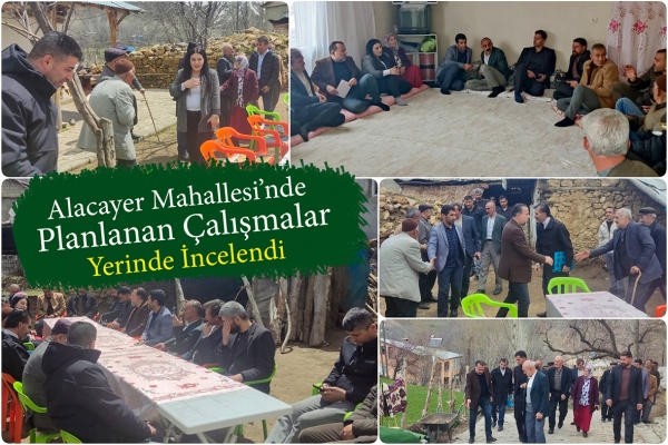 Alacayer Mahallesi&rsquo;nde Planlanan &Ccedil;alışmalar Yerinde İncelendi