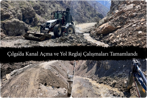 &Ccedil;ılga&rsquo;da Kanal A&ccedil;ma ve Yol Reglaj &Ccedil;alışmaları Tamamlandı