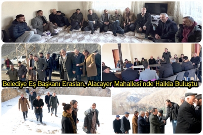 Belediye Eş Başkanı Eraslan, Alacayer Mahallesi'nde Halkla Buluştu