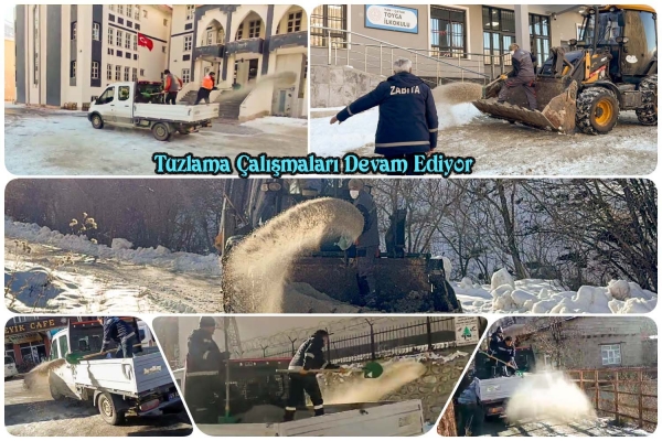 Tuzlama &Ccedil;alışmaları Devam Ediyor