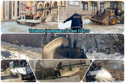 Tuzlama &Ccedil;alışmaları Devam Ediyor