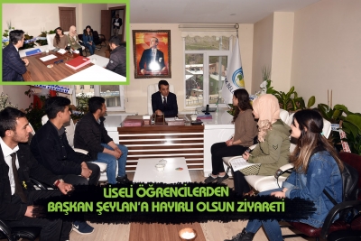 Liseli &Ouml;ğrencilerden Başkan Şeylan&rsquo;a Hayırlı Olsun Ziyareti