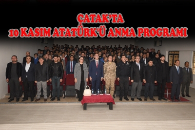 &Ccedil;atak'ta 10 Kasım Atat&uuml;rk'&uuml; Anma T&ouml;reni Yapıldı