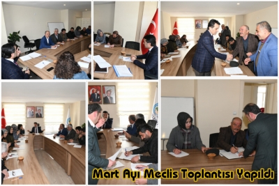 Mart Ayı 1. Meclis Toplantısı Yapıldı