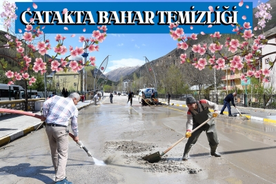 &Ccedil;atak'ta Bahar Temizliği Yapıldı