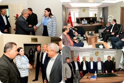 Eski Belediye Başkanı Bartu&rsquo;dan Eş Başkanlar Eraslan ve Baran&rsquo;a Hayırlı olsun Ziyareti