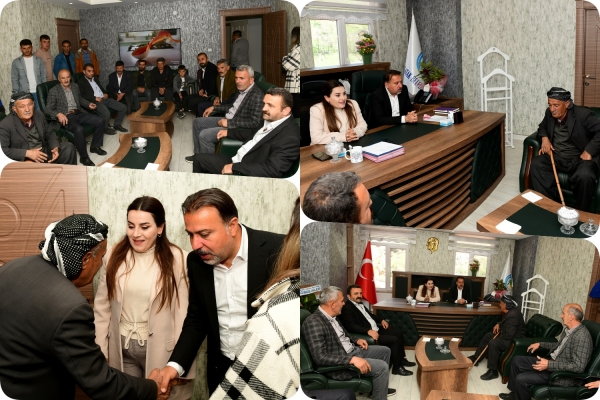 Kıyıcak Mahalle Sakinlerinden Eş Başkanlar Eraslan ve Baran&rsquo;a Hayırlı olsun Ziyareti