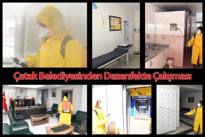&Ccedil;atak Belediyesinden Dezenfekte &Ccedil;alışması