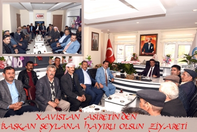 Xaviştan Aşiretinden Başkan Şeylan&rsquo;a Hayırlı olsun Ziyareti