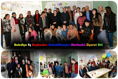 &Ccedil;atak Belediye Eş Başkanları Rehabilitasyon Merkezini Ziyaret Etti
