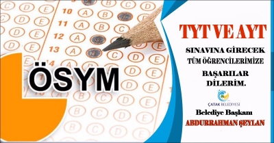 Başkan Şeylan Sınava Girecek &Ouml;ğrencilere Başarılar Diledi