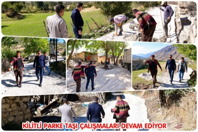 Kilit Parke Taşı &Ccedil;alışmaları Devam Ediyor