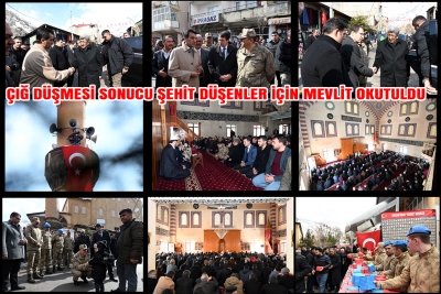 &Ccedil;ığ D&uuml;şmesi Sonucu Şehit D&uuml;şenler İ&ccedil;in Mevlit Okutuldu