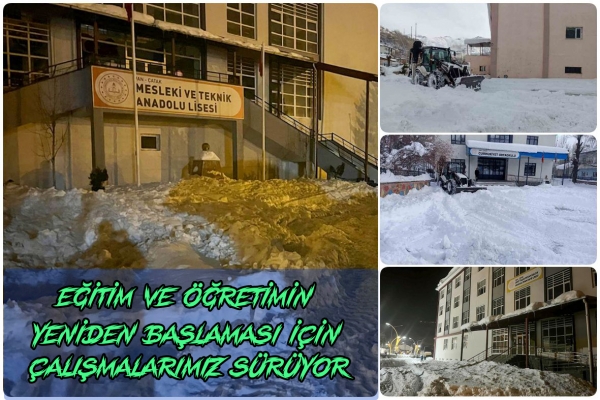 Eğitim ve &Ouml;ğretimin Yeniden Başlaması İ&ccedil;in &Ccedil;alışmalarımız S&uuml;r&uuml;yor