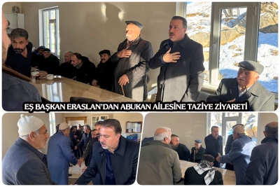 Eş Başkan Eraslan&rsquo;dan Abukan Ailesine Taziye Ziyareti
