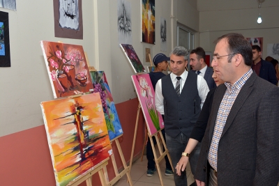 YBO Yıl Sonu Resim Sergisi A&ccedil;ıldı