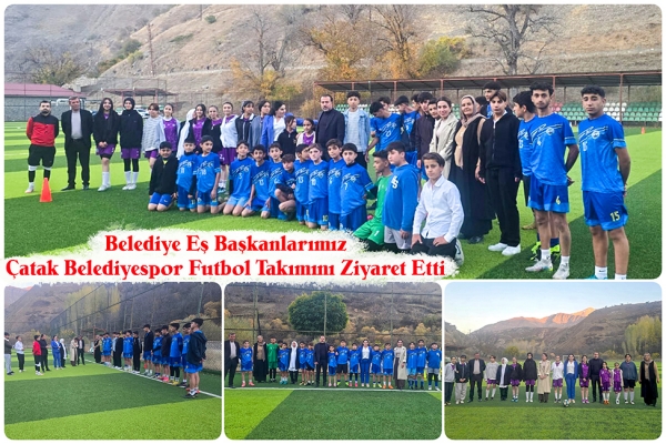 Belediye Eş Başkanlarımız &Ccedil;atak Belediyespor Futbol Takımını Ziyaret Etti