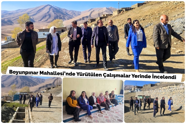 Boyunpınar Mahallesi&rsquo;nde Y&uuml;r&uuml;t&uuml;len &Ccedil;alışmalar Yerinde İncelendi